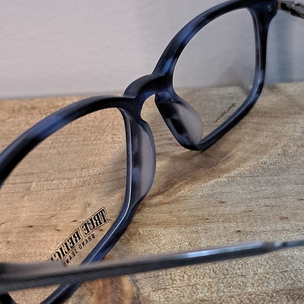 NEW True Religion Eyeglass Frame, Rx'able, blue/gray, Unisex glasses, 53-17-140 - Picture 6 of 8